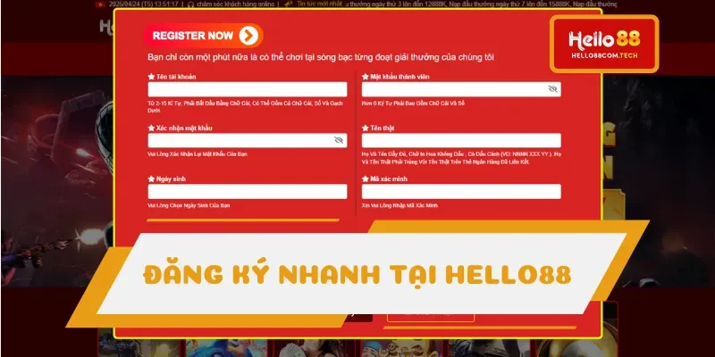 Mở tài khoản hay đăng nhập thực sự nhanh vô cùng