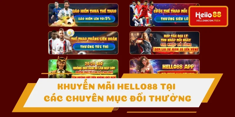 Ưu đãi các hạng mục đổi thưởng tại cổng cược